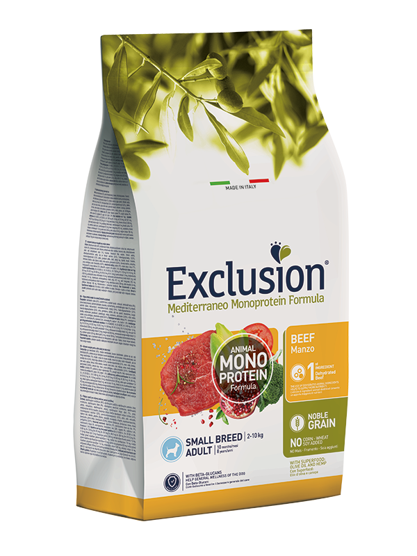 Alimento secco Exclusion Noble Grain Manzo 7 kg per cani adulti di piccola taglia Alimento secco Exclusion Noble Grain Manzo 7 kg per cani adulti di piccola taglia